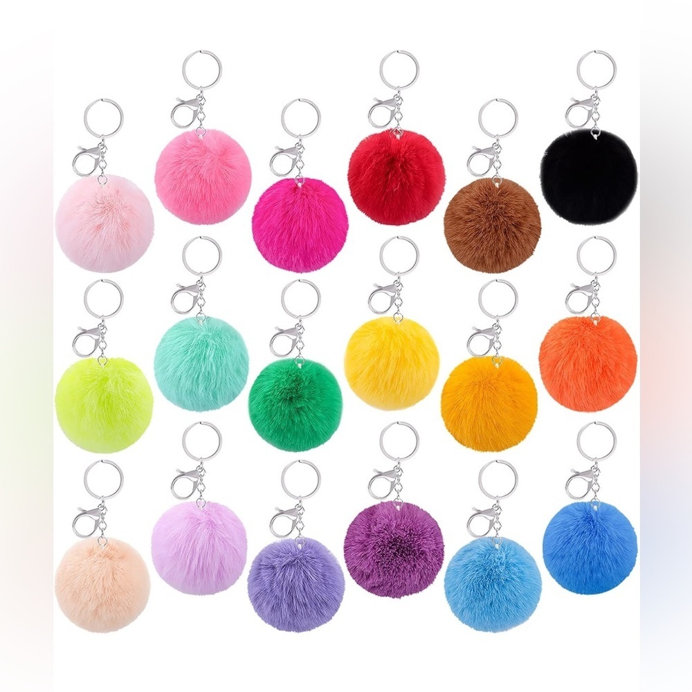 BUNDLE ADD ON: Pom Pom Bag Charm - 3.15” Pom - Picture 2 of 6